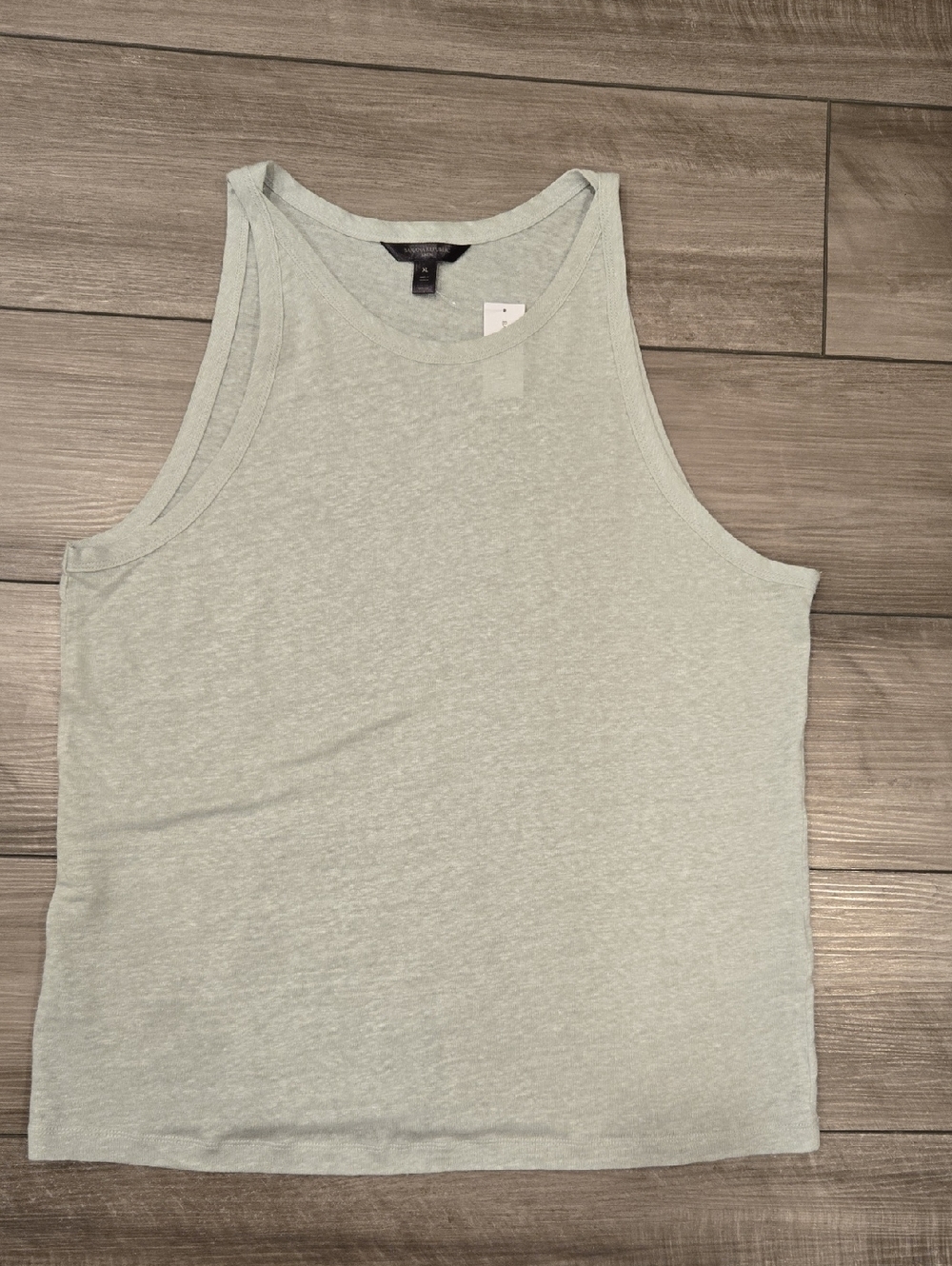 Banana Republic Light Sage Green Linen Tank Top XL